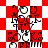 Red and white checkered background with black text reading "YOU ROCK MY SOCKS OFF!!!" in a pixelated font, displayed