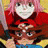 A 48x48 pixel animated contact sheet showing two frames of an anime-style buddy icon with pink-haired and brown-haired characters on the left, and "Anime IM" text on a black background on the right.