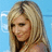 Pixelated image of a person with long blonde hair against blue background, paired with bright green text displaying 'Ashley Tisdale Rules!!!', 'She's My', and 'Idol!!!'
