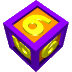 purple cubes with orange faces displaying yellow number 6s, each cube rotated to show multiple sides against a gray background