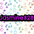 Pixelated icon with four distinct sections: floral patterns, rainbow stripes, paperclips, and a gray area.