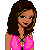Pixel art contact sheet showing multiple frames of a female character in pink top and blue jeans with text elements "On Love" and "Missing Out".