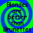 Four identical display text over a blue and green spiral background with pixelated font