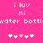 Pixelated text and heart symbols on a bright pink background with repeated phrases.