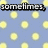 Blue background with yellow circular patterns and pixelated text reading 'sometimes we all wish... for a better tomorrow <3'.