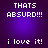 Pixelated text on a purple gradient background with repeated phrases in white block letters.