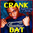 A person in a blue shirt with a gray 'S' emblem poses with clenched fists against a blue background, with yellow text reading CRANK SOULJA DAT BOY!!!!! and DAT HOE!!!!!