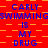 Red background with orange checkered pattern, blue text repeating 'CARLY SWIMMING IS MY DRUG' in four
