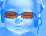 Pixelated static icon with blue background and brown rectangular shapes, likely a low-resolution image of an object or abstract design.