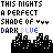 Pixelated cityscape with white dots on black buildings under text reading "THIS NIGHTS A PERFECT SHADE OF 777 DARK BLUE" in mixed case.