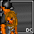 A 4-frame pixel art contact sheet showing a cartoon character with orange skin and long brown hair in various poses, accompanied by text reading "LOVIN MY THUG" on the right frame.