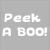Pixelated panda in pirate hat with text reading "Peek A BOO!", "Never seen a panda", and "who's also a pirate?"