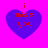 Four identical purple heart shapes on a bright pink background, each containing red text reading "i miss you" with the letter 'i' above the phrase.