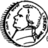 Pixelated black-and-white coin image with profile portrait on left, blue pixel text reading 'your last name is a type of currency?' and 'I STUDY CURRENCY' on light blue background.