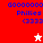 Pixelated buddy icon with blue text and star symbols on red, white, and pink backgrounds.