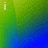 six showing a pixelated text animation on a green-to-blue gradient background, with white lowercase letters forming phrases