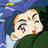 A 48x48 pixel buddy icon featuring a split composition with an anime-style character on the left and stylized text on the right, displayed as part of a contact sheet.