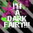 Pixelated animated icon with green and pink floral background, white text changing across frames: 'I'M A DARK FAIRY!!!', 'FEAR ME!!', 'RAWRR!!'