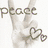 A static image with four distinct sections: a peace sign hand, heart symbols, the word 'peace', and musical notes on a dark background.