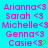 Pixelated text list of names with heart symbols on cyan background, showing animation change in last name's heart symbol