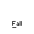 Animated contact sheet showing 10 frames of a yellow stick figure icon holding a white ball, with repeated "Fall" text below each frame on gray background.