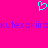 A bright pink background features a cyan pixelated heart symbol above repeating purple text.