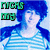 Pixelated image of a person with blue hair in striped shirt and green text "FRANKS ICON" on left, next to muffin graphic with "STUD MUFFIN" text.