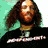 Four pixelated show a person with long hair in different poses and backgrounds: top-left green, top-right blue, bottom-left gray, bottom-right brown