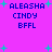 Pixelated text and cyan crosses on a bright purple background, with four identical text blocks arranged in a pattern
