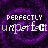 A 48x48 pixel animated contact sheet showing two frames of a purple-themed buddy icon with text and motion effects.