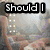 six with overlaid text discussing whether to keep pursuing someone, featuring two women in different poses and outfits