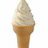 Pixelated ice cream cone with soft-serve swirl in light brown cone, white background, and black text reading "Chill Out" on the right side.