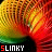 12 identical animated icons featuring a rainbow-colored spring with the text "SLINKY" in multicolored letters below it