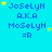 A static digital image with a bright cyan background displaying repeated text and star symbols in blue, yellow, and light green.