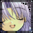A 4x4 contact sheet of a pixelated anime-style character with light purple hair and closed eyes, displayed in multiple identical frames showing no animation changes.