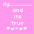 Pixelated text and symbols on a pink background with two identical side-by-side layouts showing 'ily', 'and its true', and five hash-like icons.