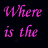 Pink cursive text 'Where is the love' on black background, with sequential pixel changes showing partial and full text states.
