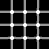 A black-and-white optical illusion icon with a of white dots on dark squares and gray lines, accompanied by text instructing viewers to sit back for moving effects