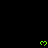 Green pixelated heart shapes float against a black background with a gray rectangular area at the bottom.