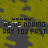 Animated sequence of repeating text 'WE'RE MOVING HAY TOO FAST' over a yellow and gray patterned background with subtle pixel changes.