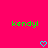 Bright pink background with green text 'kendyl' on left and right, two cyan pixelated hearts below center.