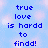 Pixelated blue text on a light blue background with pink cloud-like shapes, split into two sections with a gray rectangle on the right.