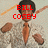 A pixelated image of a person in a light-colored patterned shirt and orange tie with red text overlays changing across frames.