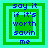 Four green and cyan square frames with blue text reading 'say it if it's worth savin me' and varying central square patterns.
