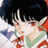 A contact sheet of two animated frames showing a pixelated anime character with black hair and red eyes on the left, next to text reading "Anime IM" and "COM" on a black background.