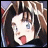 Pixelated anime-style character with brown hair and blue eyes, mouth open in surprise, next to text reading "Anime IM" and "com" on black background.