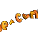 Animated sequence of orange-brown 3D text spelling 'welcome' in multiple against a light gray background, with varying letter spacing and alignment across frames