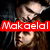A static buddy icon featuring a split composition with a dark-haired couple on the left and a red heart with text on the right.