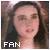 Static pixelated image of a person with long dark hair and light skin, featuring white text reading "FAN" at the bottom left.