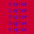 six displays the name "Sophie" in purple pixelated text against solid red, pink, and magenta backgrounds